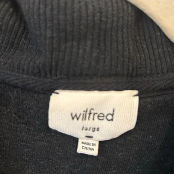 Wilfred Charcoal Open Front Cardigan - Picture 7 of 8